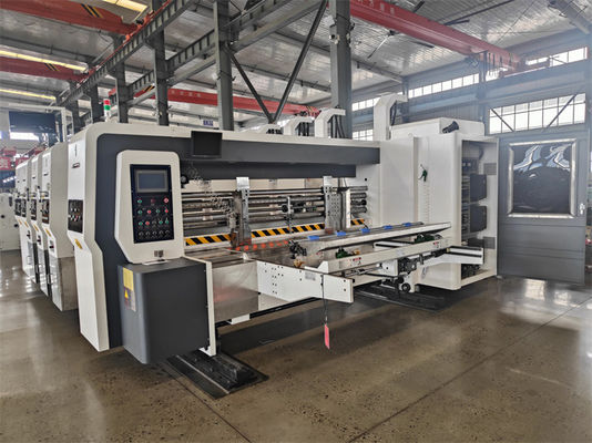 Manufacturing Plant Automatic Flexo Printing Slotting Die Cutting Corrugated Carton Box Making Machine