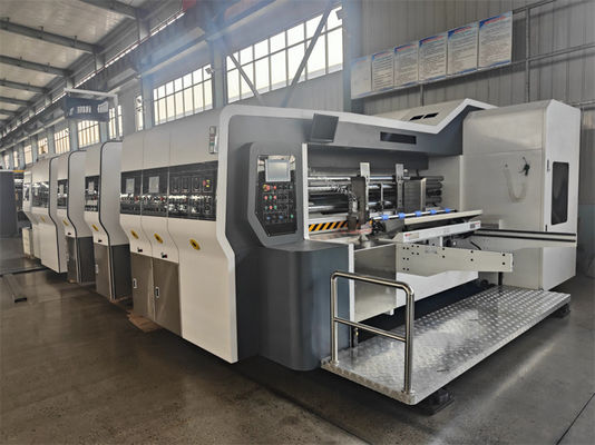 Manufacturing Plant Automatic Flexo Printing Slotting Die Cutting Corrugated Carton Box Making Machine