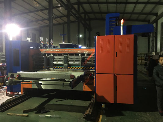 High Speed Flexo Printing Slotter Die Cutter Machine 4 Color 18000 KG Voltage 380