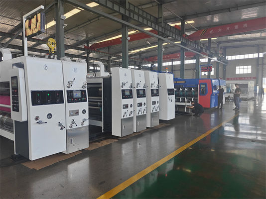 Auto Print And Cut Machine for Corrugated Cardboard Box Printing Slotting Die Cutting