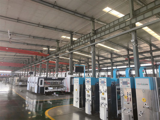 Full Automatic 4 Colour Flexo Printing Slotting Die Cutting Machine with 380V Voltage
