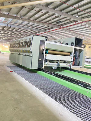 18000 KG Direct Chain Feeding Corrugated Cardboard Printing Slotting Die Cutting Machine