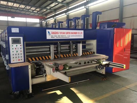 Automatic Corrugated Carton Flexo Printing Machine 4 Color Folder Gluer for Box Making