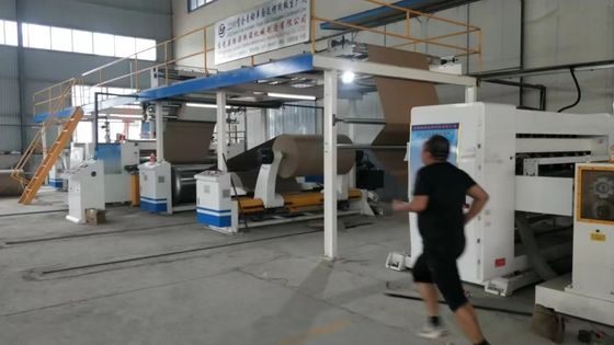 4500 KG Corrugated Board Production Line with Frequency Control and Horizontal Output